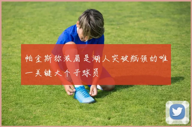 帕金斯称浓眉是湖人突破瓶颈的唯一关键大个子球员